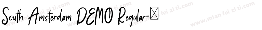 South Amsterdam DEMO Regular字体转换